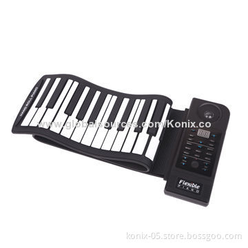 Digital soft keyboard, portable roll up piano for kids